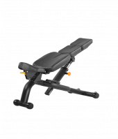 BRONZE GYM H-037A Скамья регулируемая (ЧЕРНЫЙ)