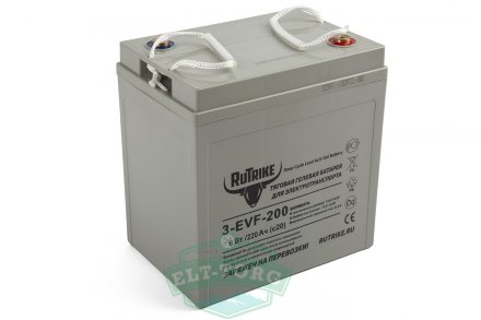 Тяговый гелевый аккумулятор RuTrike 3-EVF-200 (6V220A/H C3) Тяговый гелевый аккумулятор RuTrike 3-EVF-200 (6V220A/H C3)