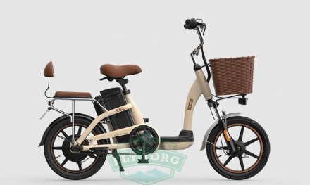 Небольшой складной электровелосипед XIAOMI HIMO C16 Бело-Коричневый 1