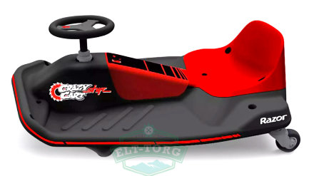 Электрокарт Razor Crazy Cart Shift 80W Чёрный