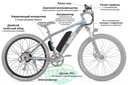 КОМПЛЕКТ Eltreco 36V 350W LCD 20" КОМПЛЕКТ Eltreco 36V 350W LCD 20"