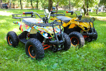 Электроквадроцикл MYTOY 500D Lux желтый