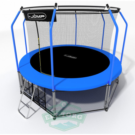 Батут i-JUMP Elegant 8ft 2,44м с нижней сетью и лестницей (blue) Батут i-JUMP Elegant 8ft 2,44м с нижней сетью и лестницей (blue)