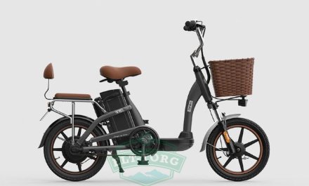 Складной маленький электровелосипед XIAOMI HIMO C16 Бело-Коричневый