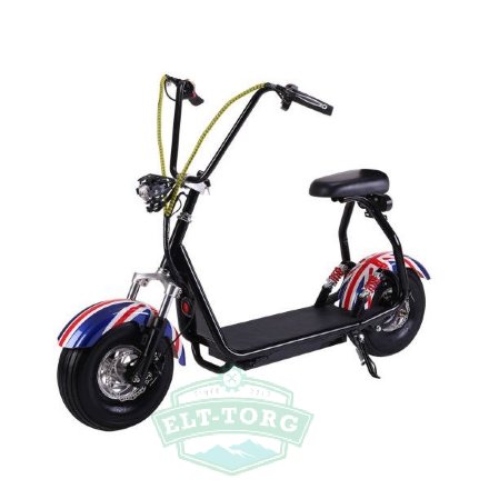 EL-Sport Mini Citycoco 800W черный с британским флагом