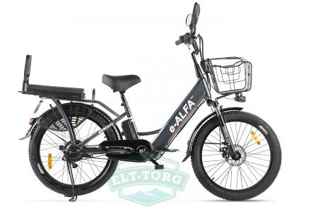 Велогибрид двухподвес Green City e-ALFA Fat