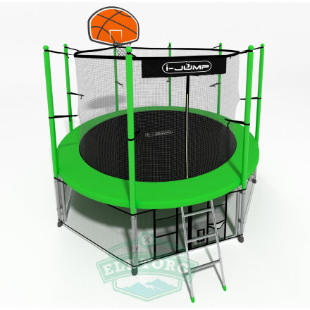 Батут i-JUMP BASKET 10ft 3,06м с нижней сетью и лестницей (green) Батут i-JUMP BASKET 10ft 3,06м с нижней сетью и лестницей (green)