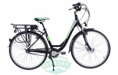 Электровелосипед Ecobahn GW2007 BLACK AQUA E-City 700C 3s