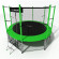 Батут i-JUMP CLASSIC 16ft 4,88м с нижней сетью и лестницей (green)