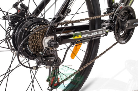 Электровелосипед двухподвес UBERBIKE H26 white