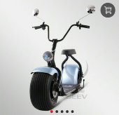 Электросамокат El-sport Citycoco Classic 1200W с двойным сиденьем до 200кг