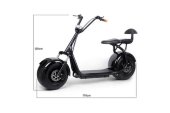 Электросамокат El-sport Citycoco Harley 1200W с двойным сиденьем до 200кг