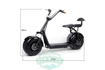 Электросамокат El-sport Citycoco Harley 1200W с двойным сиденьем до 200кг