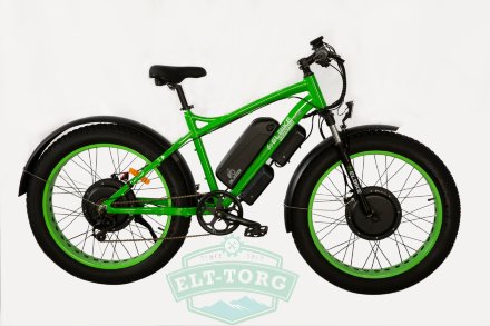 Elbike Phantom Twix зеленый сбоку