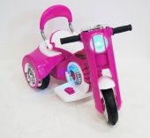 Электромобиль RiverToys MOTO X222XX-WHITE-PINK