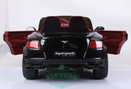 Детский электромобиль BENTLEY CONTINENTAL SUPERSPORTS JE1155 черный (ЛИЦЕНЗИОННАЯ МОДЕЛЬ)