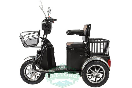 Пассажирский электроцикл Rutrike S1 V2 с большой корзиной