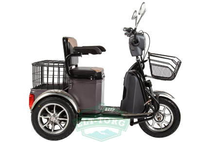 Пассажирский электроцикл Rutrike S1 V2 с большой корзиной