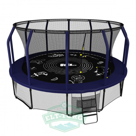 Батут UNIX line SUPREME GAME 14 ft (blue) Батут UNIX line SUPREME GAME 14 ft (blue)