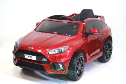 Детский электромобиль FORD FOCUS RS вишневый (ЛИЦЕНЗИОННАЯ МОДЕЛЬ) 