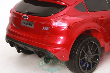 Детский электромобиль FORD FOCUS RS вишневый (ЛИЦЕНЗИОННАЯ МОДЕЛЬ) 