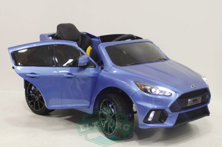 Детский электромобиль FORD FOCUS RS синий (ЛИЦЕНЗИОННАЯ МОДЕЛЬ)