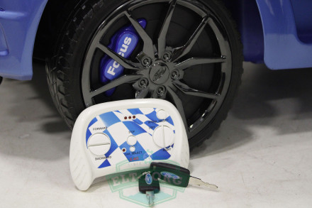 Детский электромобиль FORD FOCUS RS синий (ЛИЦЕНЗИОННАЯ МОДЕЛЬ)