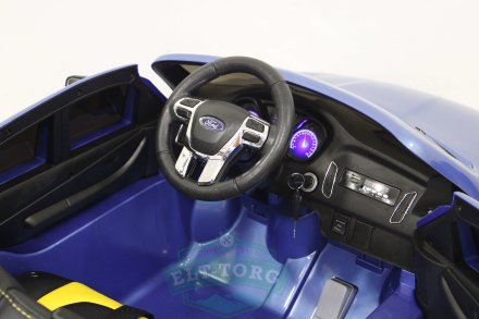 Детский электромобиль FORD FOCUS RS синий (ЛИЦЕНЗИОННАЯ МОДЕЛЬ)