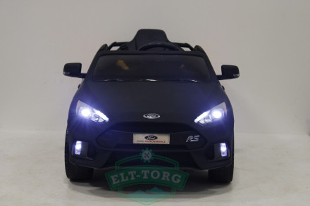 Детский электромобиль FORD FOCUS RS черный матовый (ЛИЦЕНЗИОННАЯ МОДЕЛЬ)