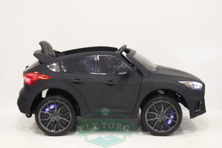 Детский электромобиль FORD FOCUS RS черный матовый (ЛИЦЕНЗИОННАЯ МОДЕЛЬ)